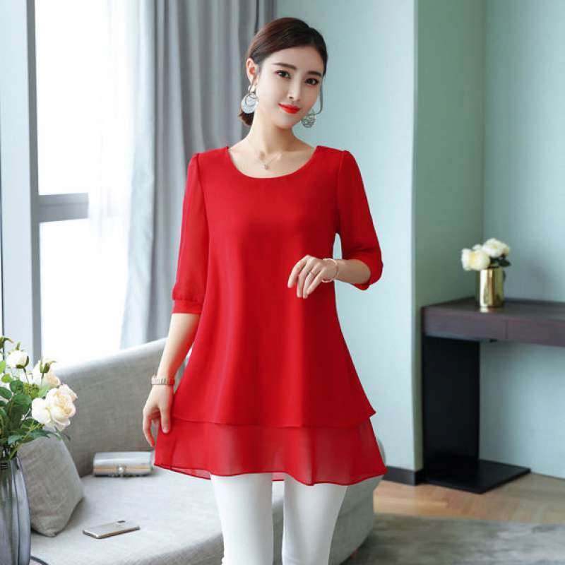 Baggy Summer Bellies Clothes Chiffon Tops - DripNation