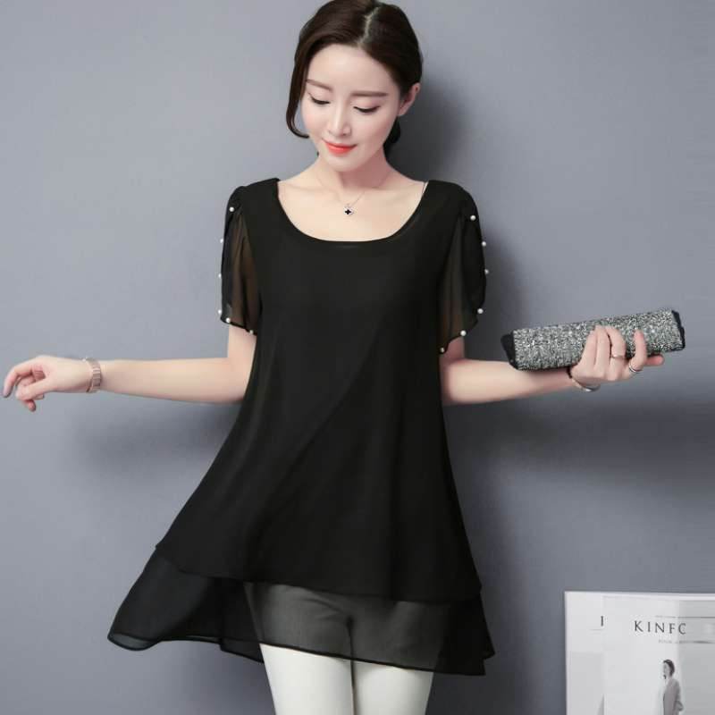 Baggy Summer Bellies Clothes Chiffon Tops - DripNation