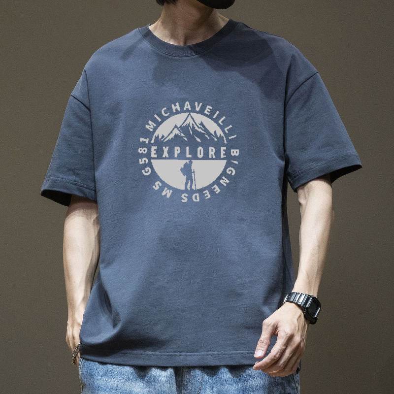 American High Street Vintage Printed Cotton Short Sleeve - DripNation