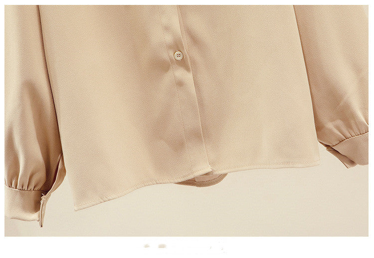 Chiffon Shirt Women's Western Style Bottoming Top