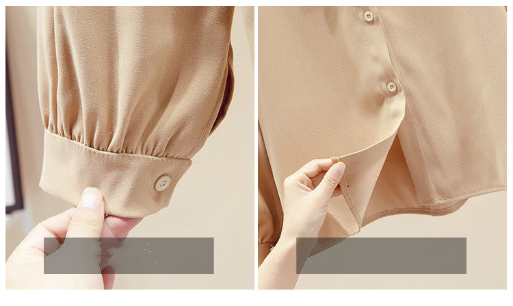 Chiffon Shirt Women's Western Style Bottoming Top