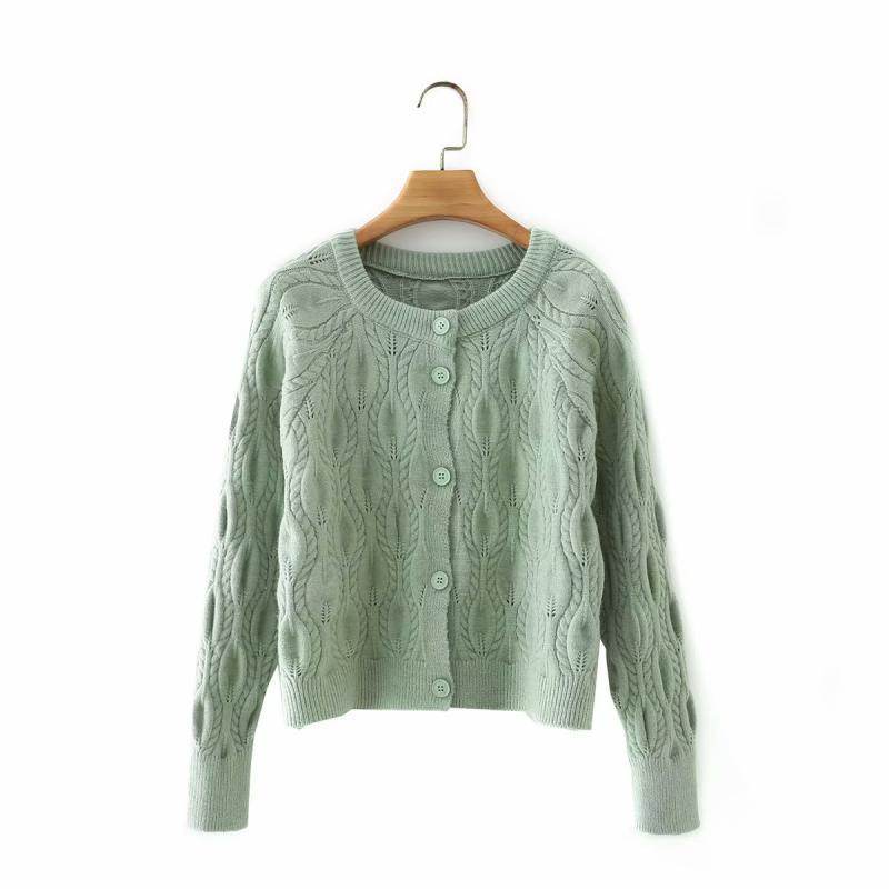 Street Fashion Casual Simple Eight-strand Knitted Knitted Jacket - DripNation