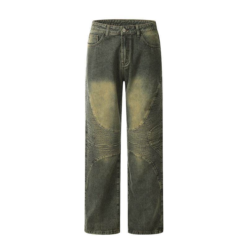 Straight Jeans Washed Yellow Mud Jeans - DripNation