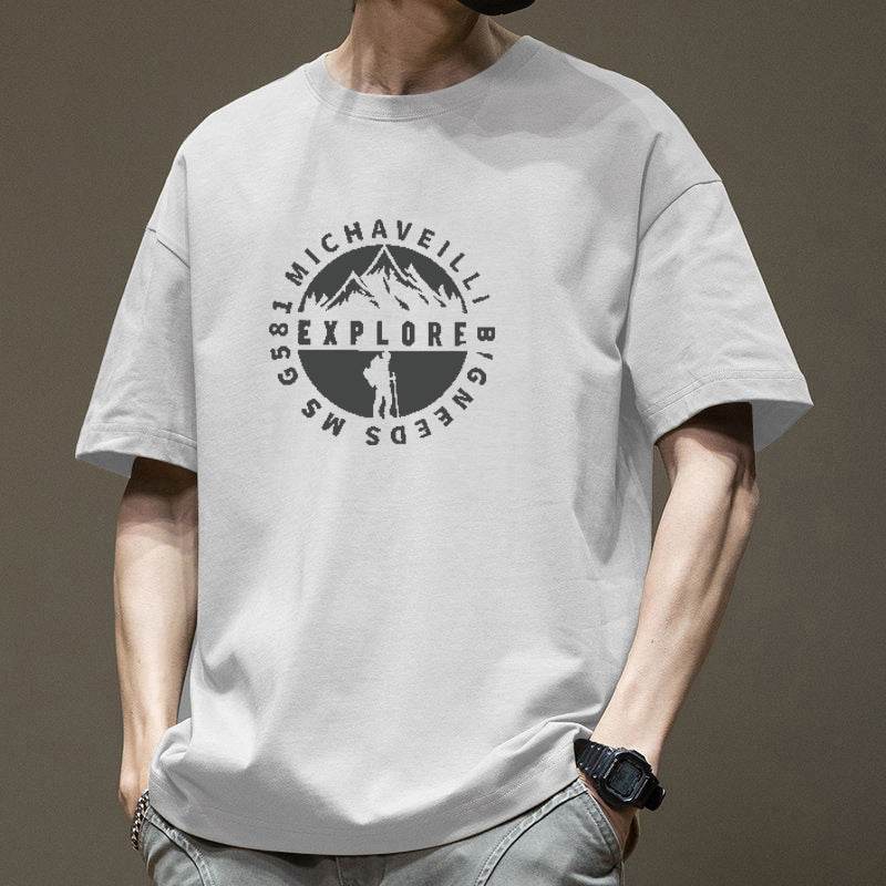 American High Street Vintage Printed Cotton Short Sleeve - DripNation
