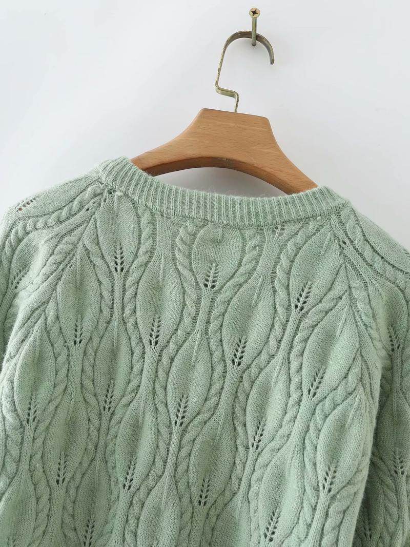 Street Fashion Casual Simple Eight-strand Knitted Knitted Jacket - DripNation