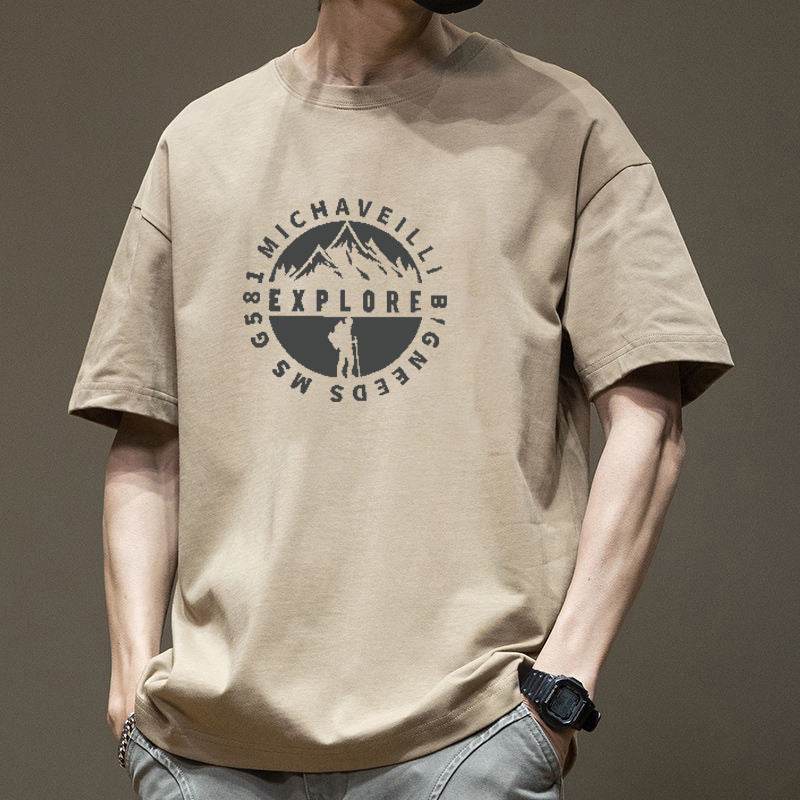 American High Street Vintage Printed Cotton Short Sleeve - DripNation