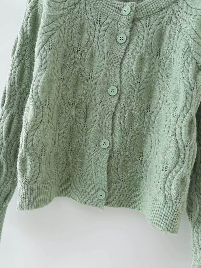 Street Fashion Casual Simple Eight-strand Knitted Knitted Jacket - DripNation